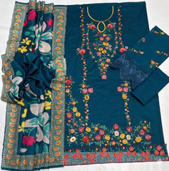 Premium Lawn - 3 Piece Unstitched Printed Suit