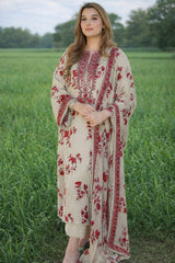 Premium Lawn - 3 Piece Unstitched Printed Suit