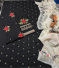 Premium Lawn - 3 Piece Unstitched Emb. Suit