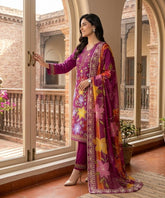 Premium Lawn - 3 Piece Unstitched Emb. Suit - D10
