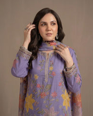 Premium Lawn - 3 Piece Unstitched Emb. Suit - D8