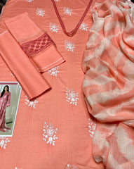 Premium Lawn - 3 Piece Unstitched Emb. Suit
