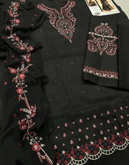 Premium Lawn - 3 Piece Unstitched Emb. Suit