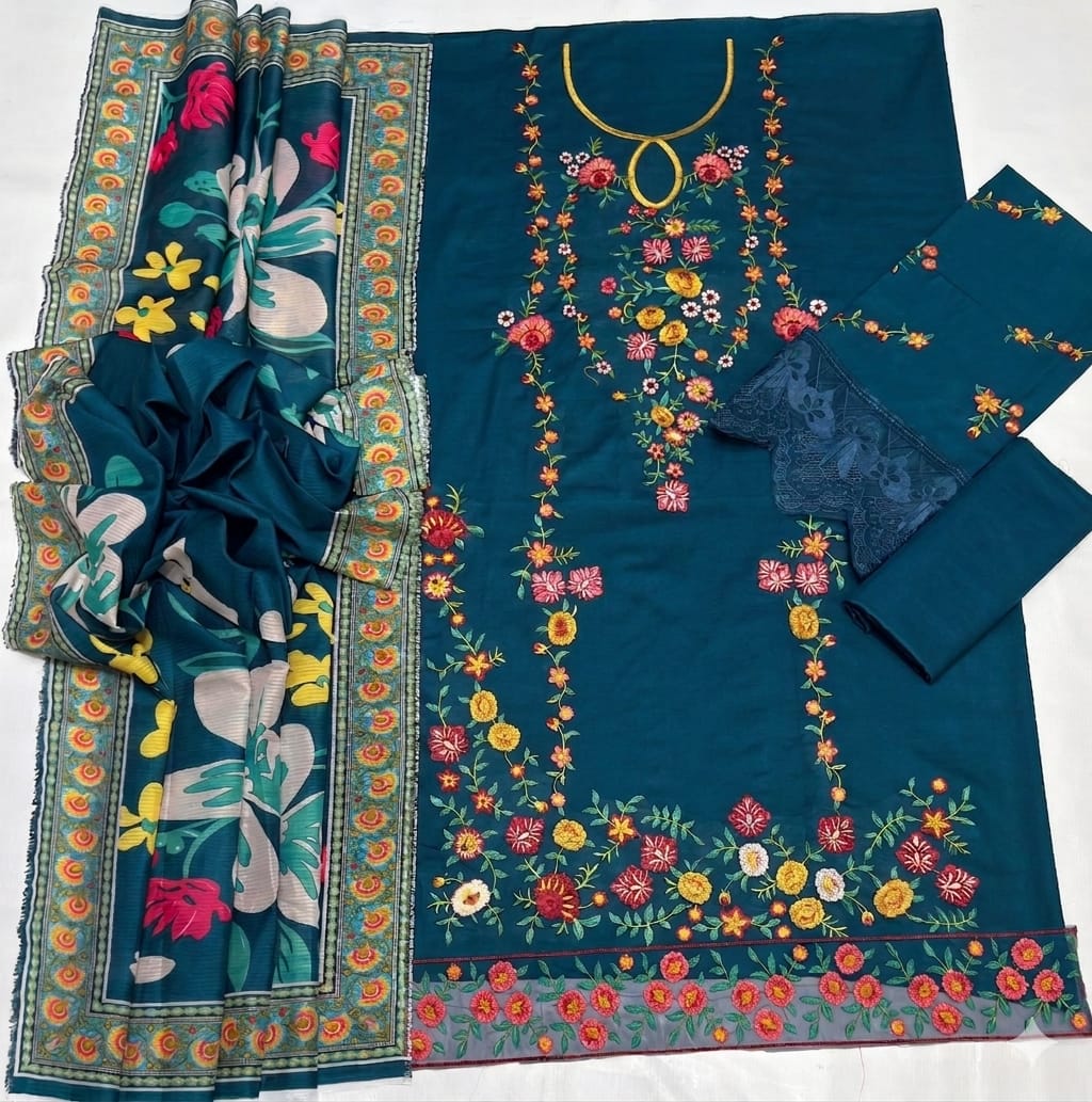 Premium Lawn - 3 Piece Unstitched Printed Suit