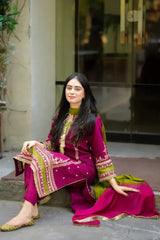 Premium Lawn - 3 Piece Unstitched Emb. Suit