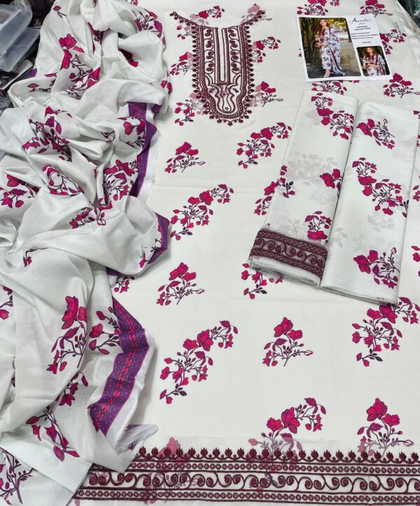 Premium Lawn - 3 Piece Unstitched Printed Suit
