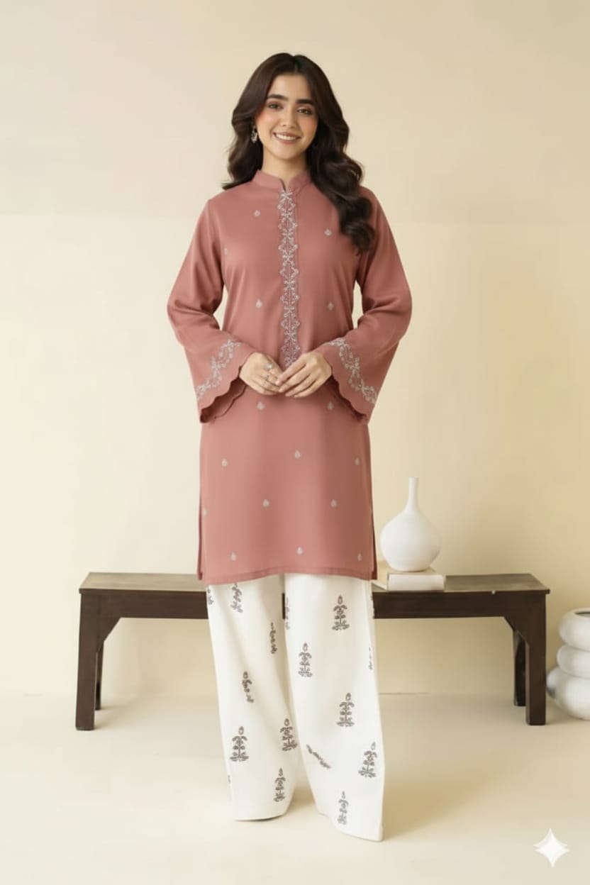 Premium Lawn - 2 Piece Unstitched Emb. Suit