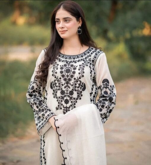Premium Lawn - 3 Piece Unstitched Emb. Suit