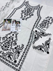 Premium Lawn - 3 Piece Unstitched Emb. Suit
