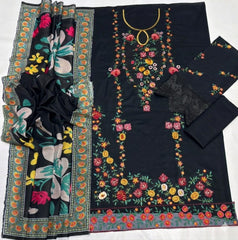 Premium Lawn - 3 Piece Unstitched Emb. Suit