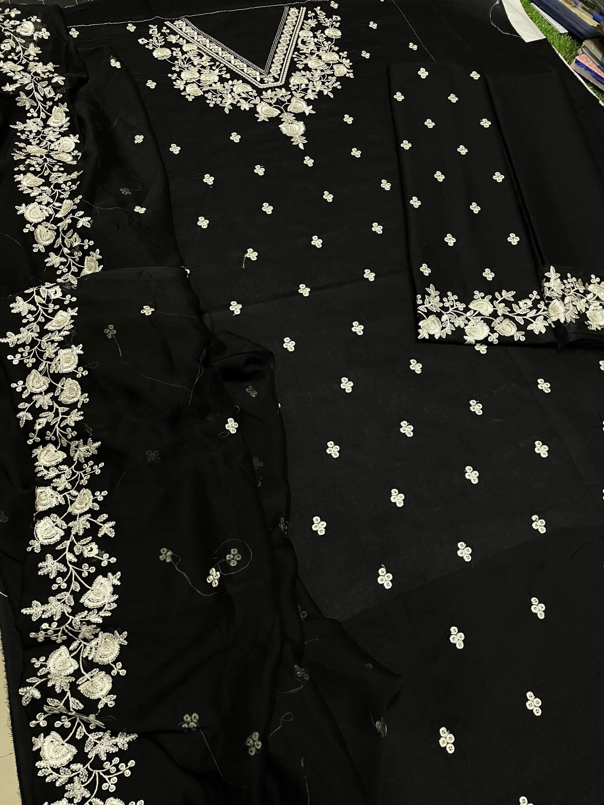 Premium Lawn - 3 Piece Unstitched Emb. Suit