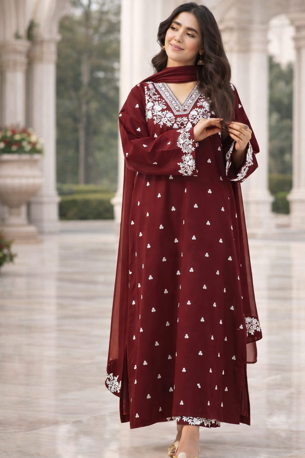 Premium Lawn - 3 Piece Unstitched Emb. Suit