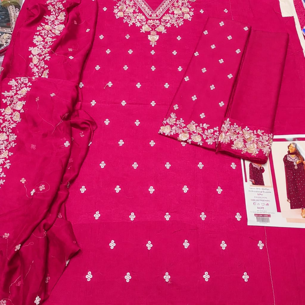 Premium Lawn - 3 Piece Unstitched Emb. Suit