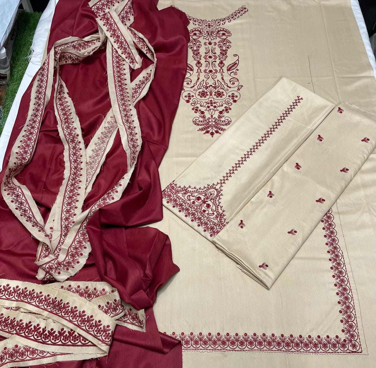 Premium Lawn - 3 Piece Unstitched Emb. Suit