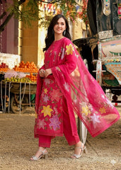 Premium Lawn - 3 Piece Unstitched Emb. Suit - D9