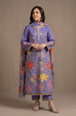 Premium Lawn - 3 Piece Unstitched Emb. Suit - D8