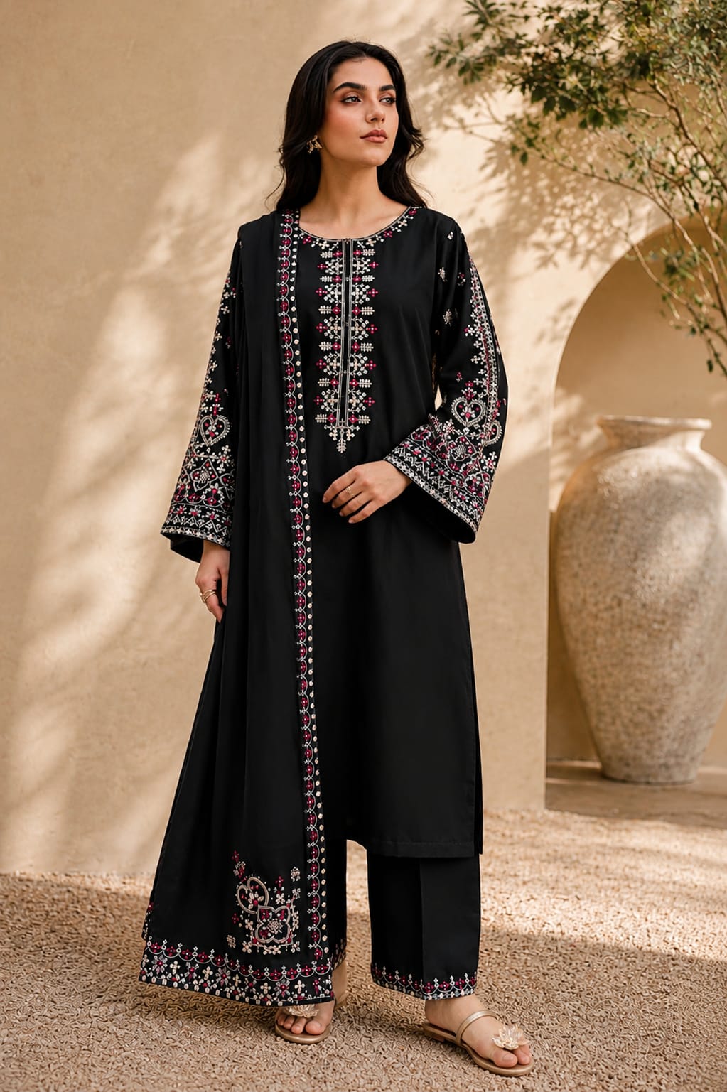 Premium Lawn - 3 Piece Unstitched Emb. Suit