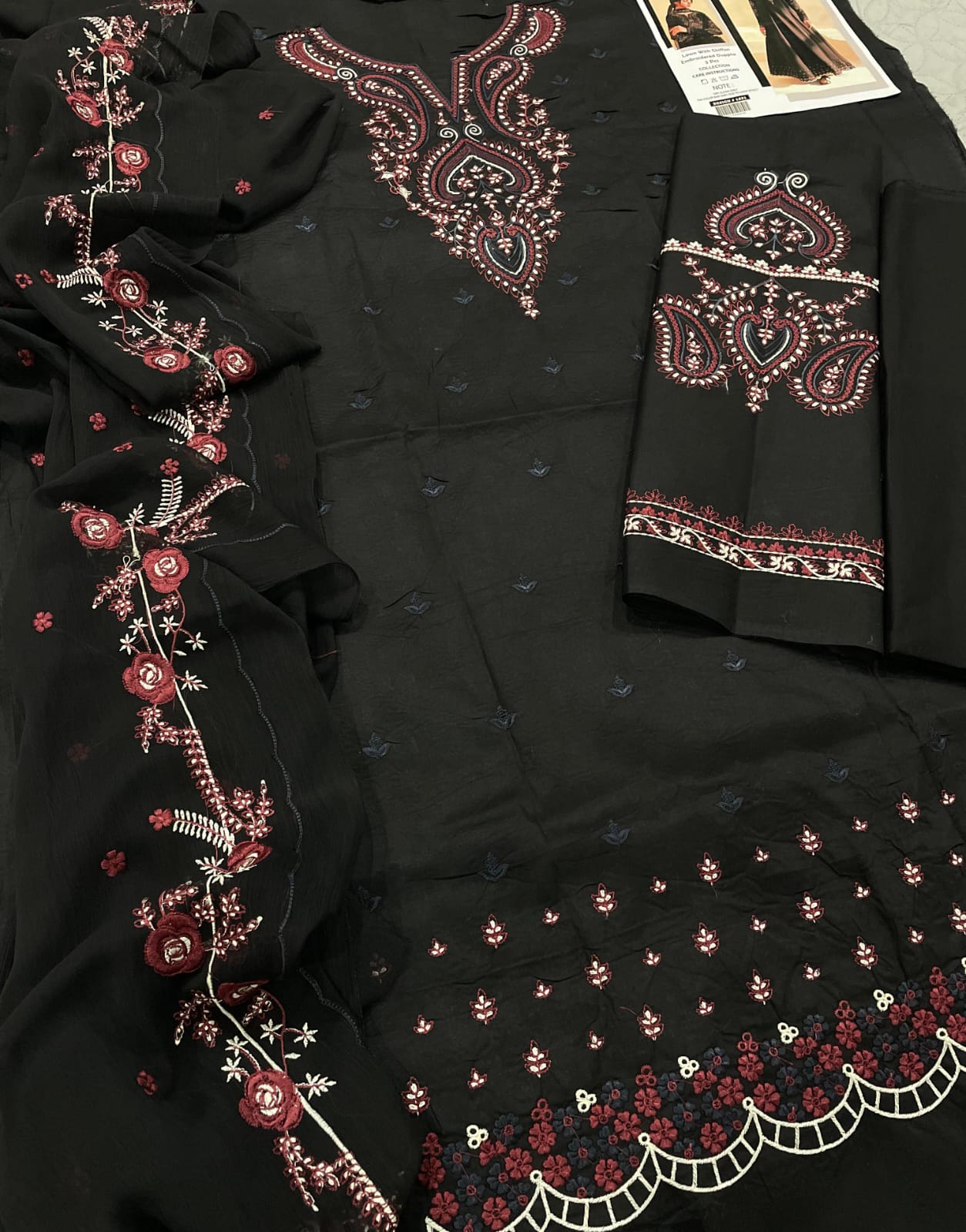 Premium Lawn - 3 Piece Unstitched Emb. Suit