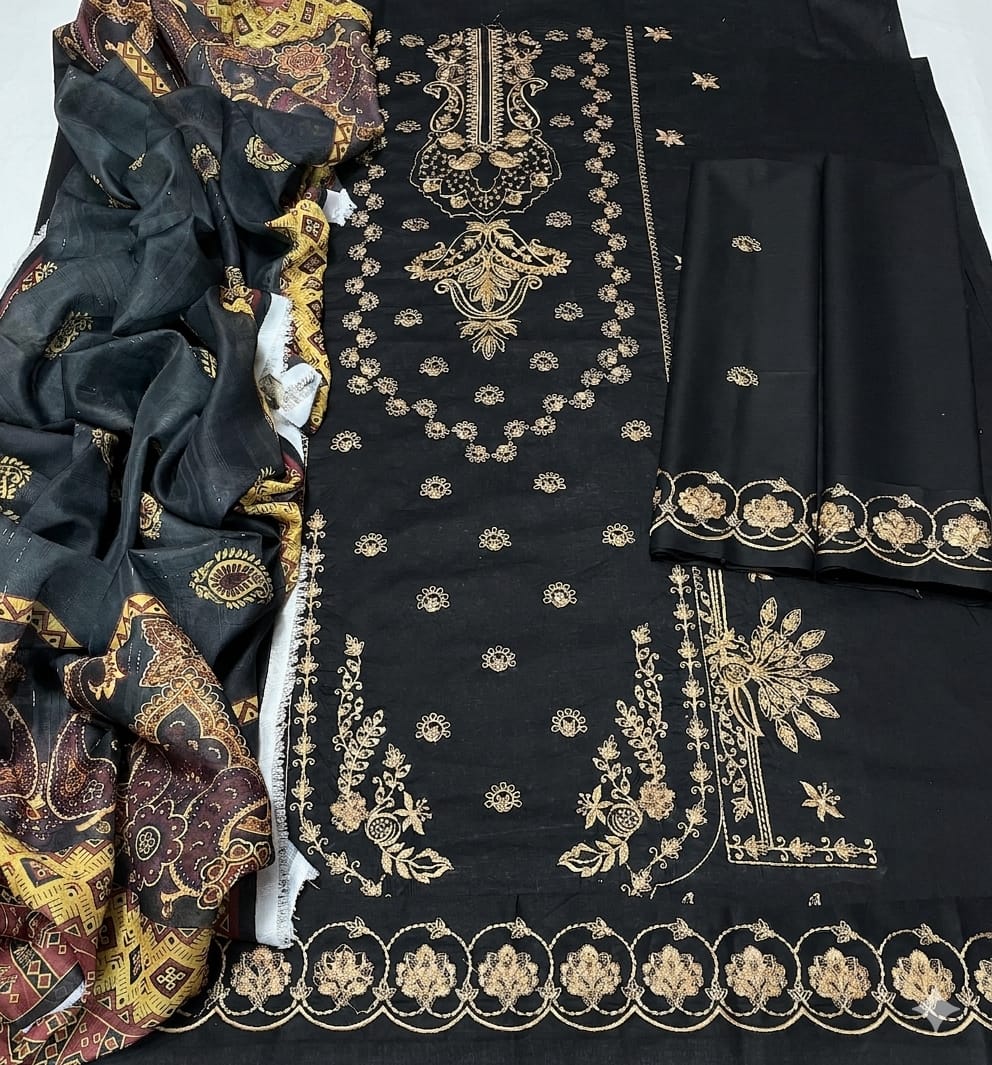 Premium Lawn - 3 Piece Unstitched Emb. Suit