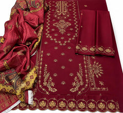 Premium Lawn - 3 Piece Unstitched Emb. Suit