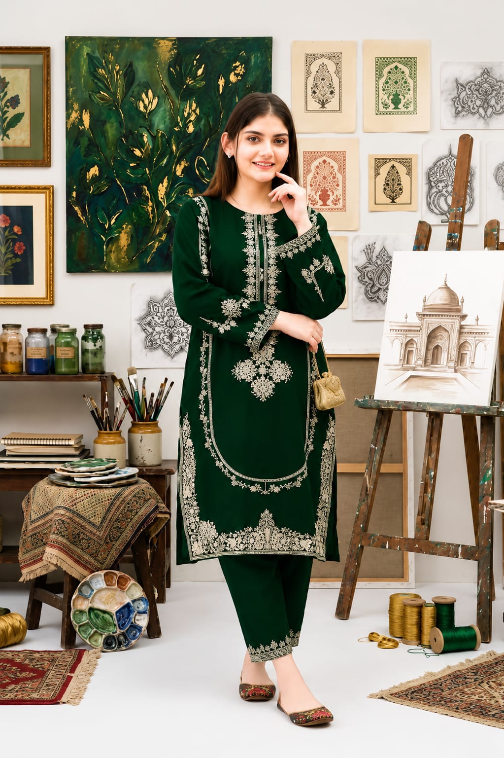 Premium Lawn - 3 Piece Unstitched Emb. Suit