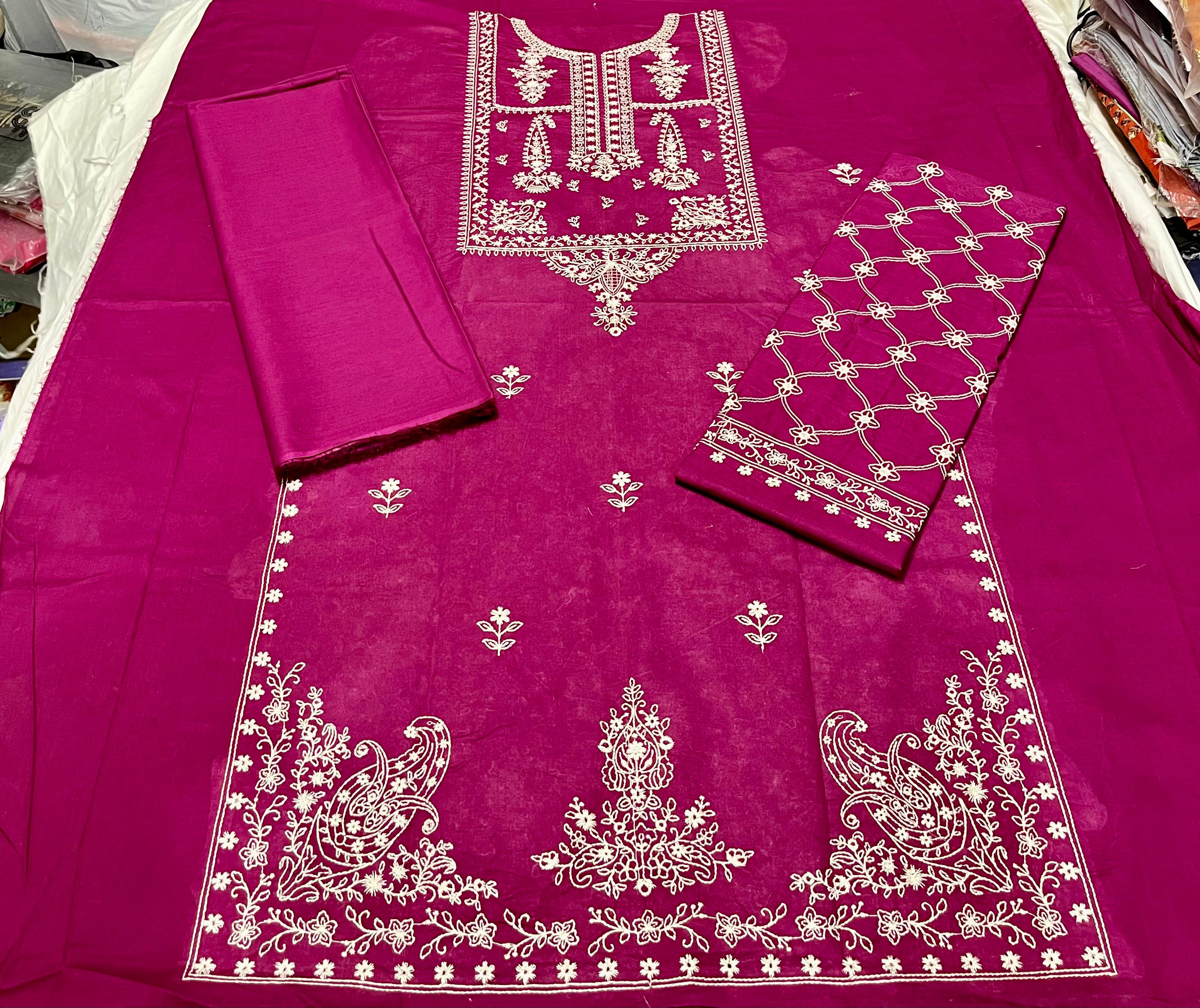 Premium Lawn - 3 Piece Unstitched Emb. Suit