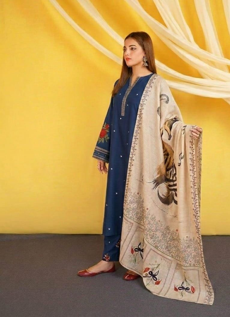 Premium Lawn - 3 Piece Unstitched Emb. Suit