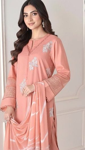 D-1827 Fine Quality Lawn 3PC Unstitched