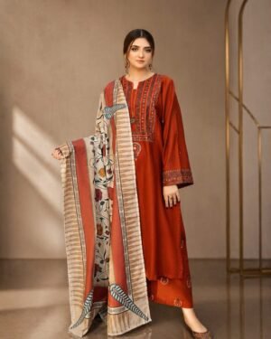 D-1832 Fine Quality Lawn 3 Pc Unstitched