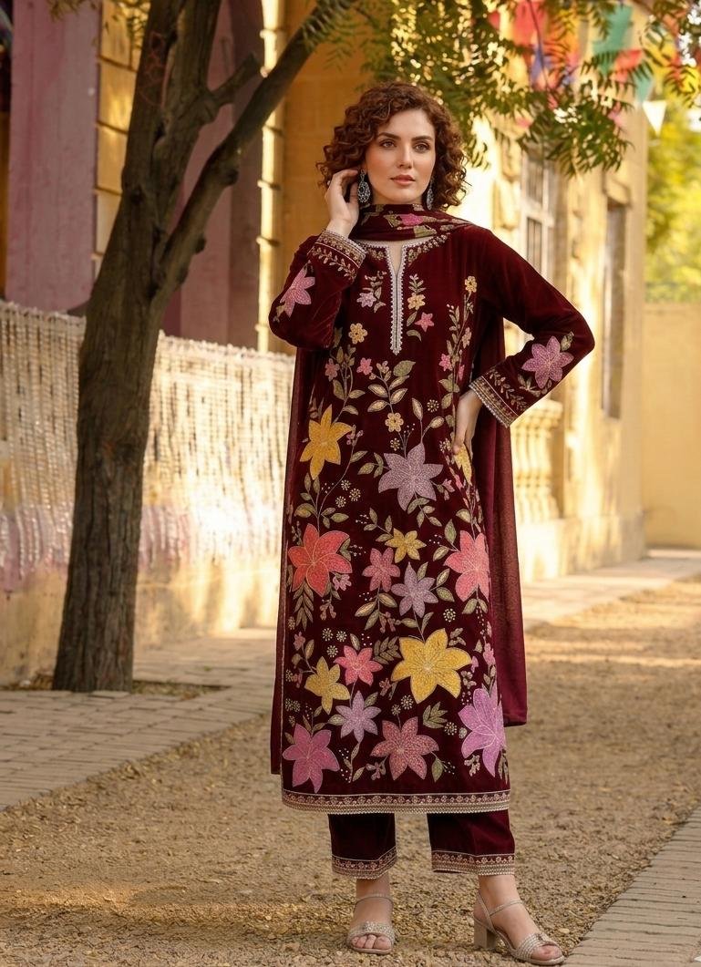 D-1848 Fine Quality Lawn 3 Pc Unstitched - Image 31