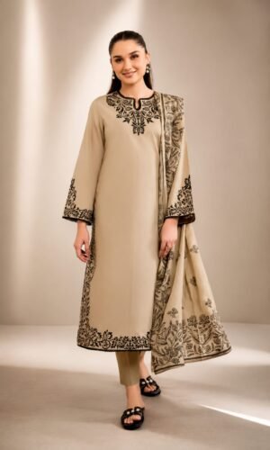 D-1851 Fine Quality Lawn 3 Pc Unstitched