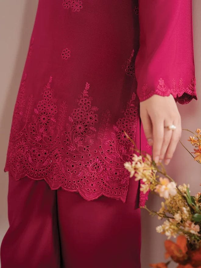 D-1842 Fine Quality Chickenkari Lawn 3 Pc Unstitched - Image 5