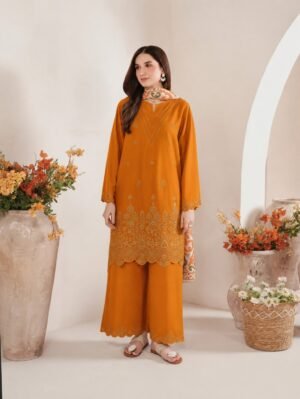 D-1842 Fine Quality Chickenkari Lawn 3 Pc Unstitched