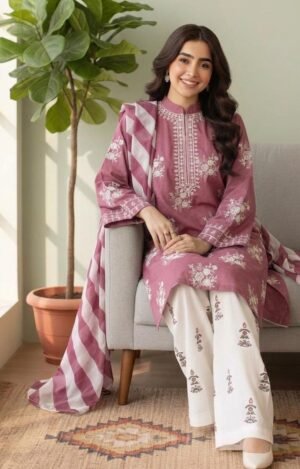 D-1853 Fine Quality Lawn 2-Pc Unstitched
