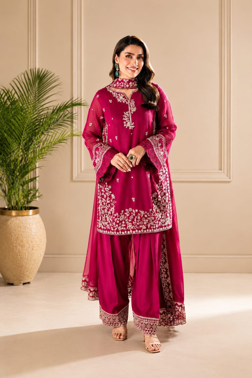 D-6062 Fine Quality Lawn 3 Pc Unstitched
