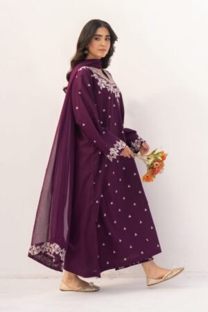D-1824 Fine Quality Lawn 3 Pc Unstitched